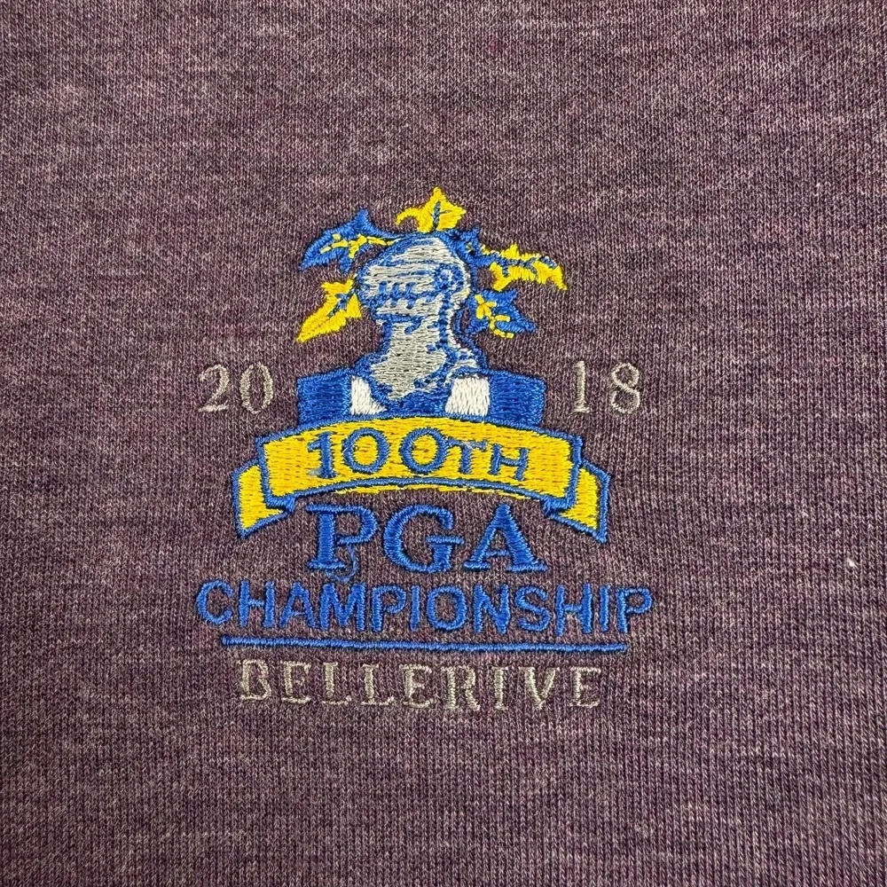 Peter Millar 2018 PGA Championship Bellerive Sweater Mens Small Purple Golf